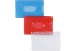 Art. FS284N, Portatessera rigido trasparente in plastica.