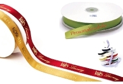 Art. NASP, Nastrino in raso, rocchetta da 50 m, personalizzabile per confezioni regalo.