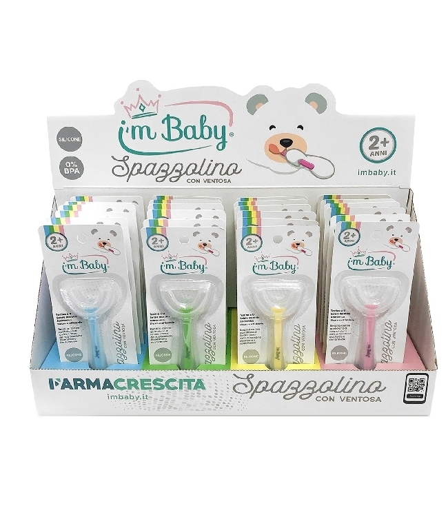 Spazzolino con ventosa in silicone