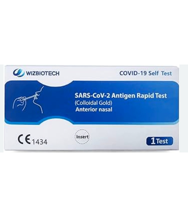 WIZBIOTECH TEST ANTIGENICO RAPIDO AUTODIAGNOSTICO COVID-19 TAMPONE NASALE, 1 KIT